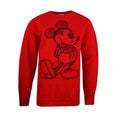 Rot - Front - Disney - Sweatshirt Rundhalsausschnitt für Damen