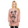 Rosa-Grau - Pack Shot - Disney - "Mickey Forward" Sweatshirt Rundhalsausschnitt für Damen