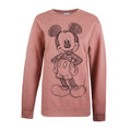 Rosa-Grau - Front - Disney - "Mickey Forward" Sweatshirt Rundhalsausschnitt für Damen