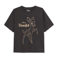 Holzkohle - Front - Bambi - T-Shirt für Mädchen