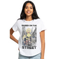 Weiß - Front - Sesame Street - "Raised On The Streets" T-Shirt für Damen