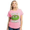 Azalee - Front - Sesame Street - "Cute N Grumpy" T-Shirt für Damen