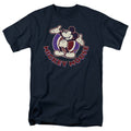 Marineblau - Front - Disney - "Americana" T-Shirt für Herren