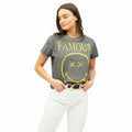 Anthrazit - Side - SmileyWorld - "Famous" T-Shirt für Damen