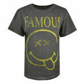 Anthrazit - Front - SmileyWorld - "Famous" T-Shirt für Damen