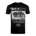 Schwarz - Front - BSA - "Test Drive" T-Shirt für Herren