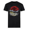 Schwarz-Rot-Weiß - Front - Top Gun - "Fighter" T-Shirt für Herren