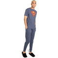 Grau-Rot-Gelb - Lifestyle - Superman - Schlafanzug mit langer Hose für Herren