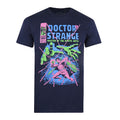 Marineblau-Pink-Grün - Front - Doctor Strange - "Master" T-Shirt für Herren