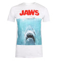 Weiß-Blau-Rot - Front - Jaws - T-Shirt für Herren