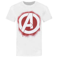Weiß - Front - Avengers - T-Shirt Logo für Herren