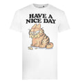 Weiß - Front - Garfield - "Have A Nice Day" T-Shirt für Herren