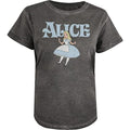 Anthrazit - Front - Alice In Wonderland - T-Shirt für Damen