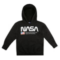 Schwarz - Front - NASA - "National Aeronautics" Kapuzenpullover für Jungen