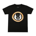 Schwarz - Front - Star Wars - "Jedi Academy" T-Shirt für Jungen