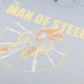 Hellblau - Side - Superman - "Man Of Steel" T-Shirt für Herren