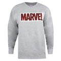 Grau meliert - Front - Marvel - Sweatshirt Logo für Damen