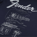 Marineblau - Side - Fender - T-Shirt für Herren