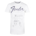 Weiß - Front - Fender - T-Shirt für Herren