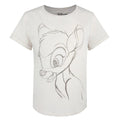 Altweiß-Grau - Front - Bambi - T-Shirt für Damen