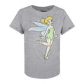 Grau meliert - Front - Tinkerbell - T-Shirt für Damen