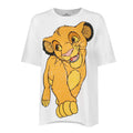 Weiß-Gelb-Schwarz - Front - The Lion King - "Happy" T-Shirt für Damen