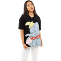 Schwarz-Blau-Gelb - Lifestyle - Dumbo - T-Shirt für Damen