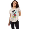 Hellgrau-Schwarz-Rot - Lifestyle - Disney - "Florida" T-Shirt für Damen