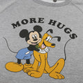 Grau meliert - Side - Disney - "More Hugs" Kurzes Sweatshirt für Damen