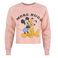 Altrosa - Front - Disney - "More Hugs" Kurzes Sweatshirt für Damen