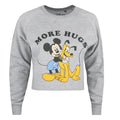 Grau meliert - Front - Disney - "More Hugs" Kurzes Sweatshirt für Damen