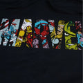 Marineblau - Side - Marvel - Kapuzenpullover Logo für Herren