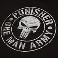 Schwarz-Weiß - Side - The Punisher - "One Man Army" Kapuzenpullover für Herren