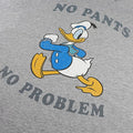 Grau meliert - Side - Disney - "No Pants No Problem" T-Shirt Übergroß für Damen