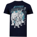Marineblau - Front - Avengers Assemble - "Team" T-Shirt für Herren
