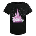Schwarz-Pink-Weiß - Front - Disney Princess - T-Shirt für Damen