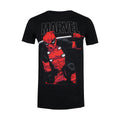 Schwarz-Rot - Front - Deadpool - T-Shirt für Herren