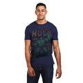 Marineblau - Lifestyle - Hulk - "Rage" T-Shirt für Herren