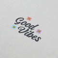 Altweiß-Orange-Blau - Side - Garfield - "Good Vibes" T-Shirt für Damen