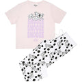 Cremefarbe-Weiß-Schwarz - Front - 101 Dalmatians - "Snooze" Schlafanzug mit langer Hose für Damen