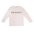 Pink-Grau-Schwarz - Back - Friends - Schlafanzug mit langer Hose für Damen Langärmlig