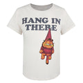 Altweiß-Schwarz-Orange - Front - Garfield - "Hanging Out" T-Shirt für Damen