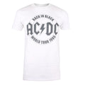 Weiß - Front - AC-DC - "Back In Black" T-Shirt für Herren