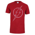 Kardinal-Rot - Front - The Flash - T-Shirt für Herren