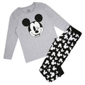 Grau-Schwarz-Weiß - Front - Disney - Schlafanzug mit langer Hose für Damen