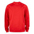 Rot - Front - Clique - "Basic" Sweatshirt Rundhalsausschnitt für Herren-Damen Unisex - Aktiv