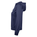 Dunkel-Marineblau - Lifestyle - Clique - "Basic" Hoodie mit durchgehendem Reißverschluss für Damen - Aktiv