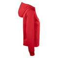 Rot - Side - Clique - "Basic" Hoodie mit durchgehendem Reißverschluss für Damen - Aktiv