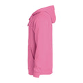 Leuchtend Rosa - Side - Clique - "Basic" Kapuzenpullover für Herren-Damen Unisex