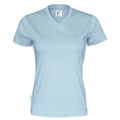 Himmelblau - Front - Cottover - T-Shirt für Damen